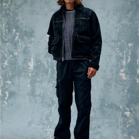 ‼️SOLD‼️ URBAN OUTFITTERS + Standard Cloth Faux Shearling Zip Jacket - Picture 2 of 5